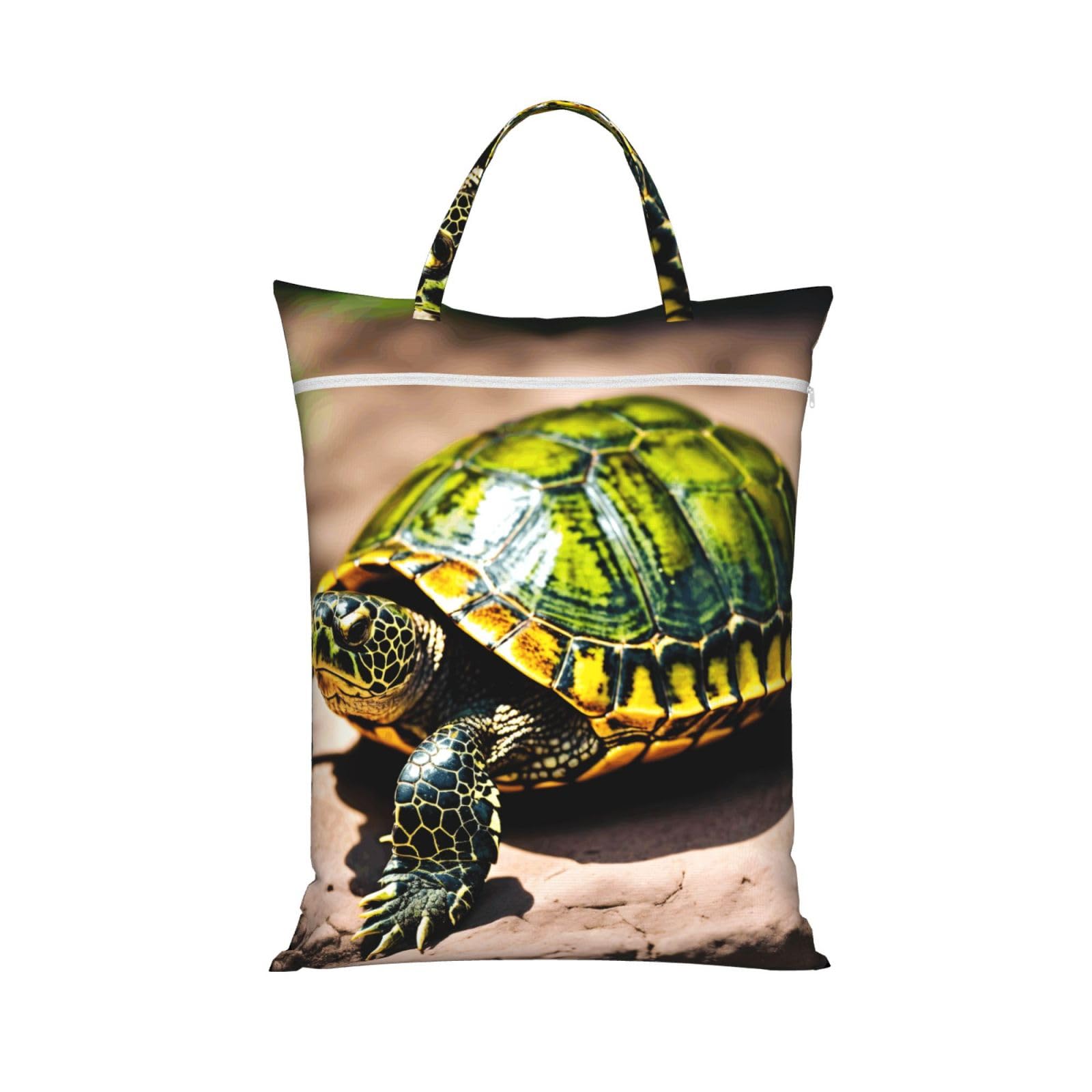 Pphgut 1 Pc Lord Howe Island Sea Turtle Print Travel Laundry Bag Portable Dirt Clothes Bags Daily Hiking Camping Vacation