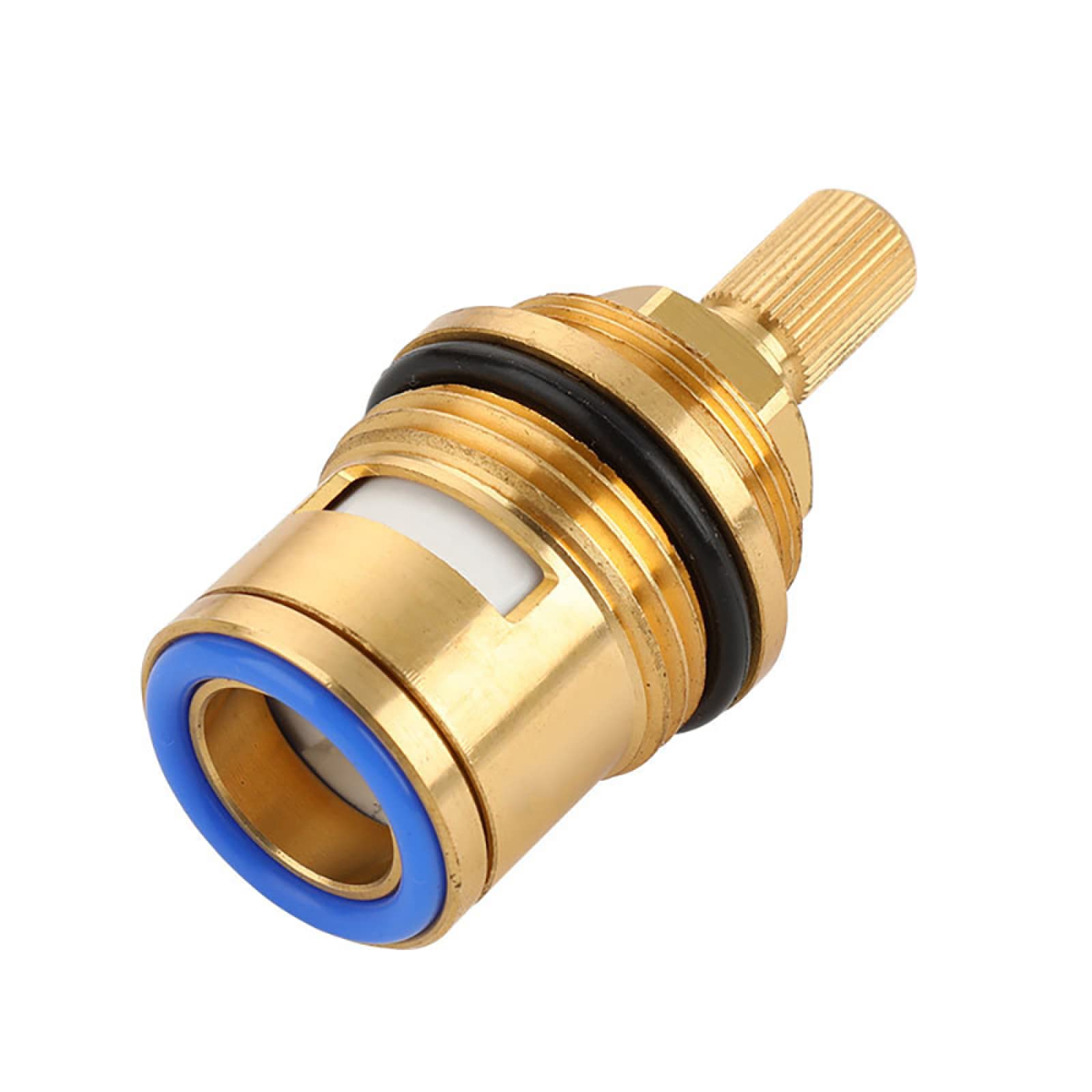 Ykmyxz One Color Tap Cartridge， Tap Cartridges Replacement Ceramic Disc Quarter Turn Valves 85.9Mm X 28.8Mm Spline Length Bsp 3/4" 20