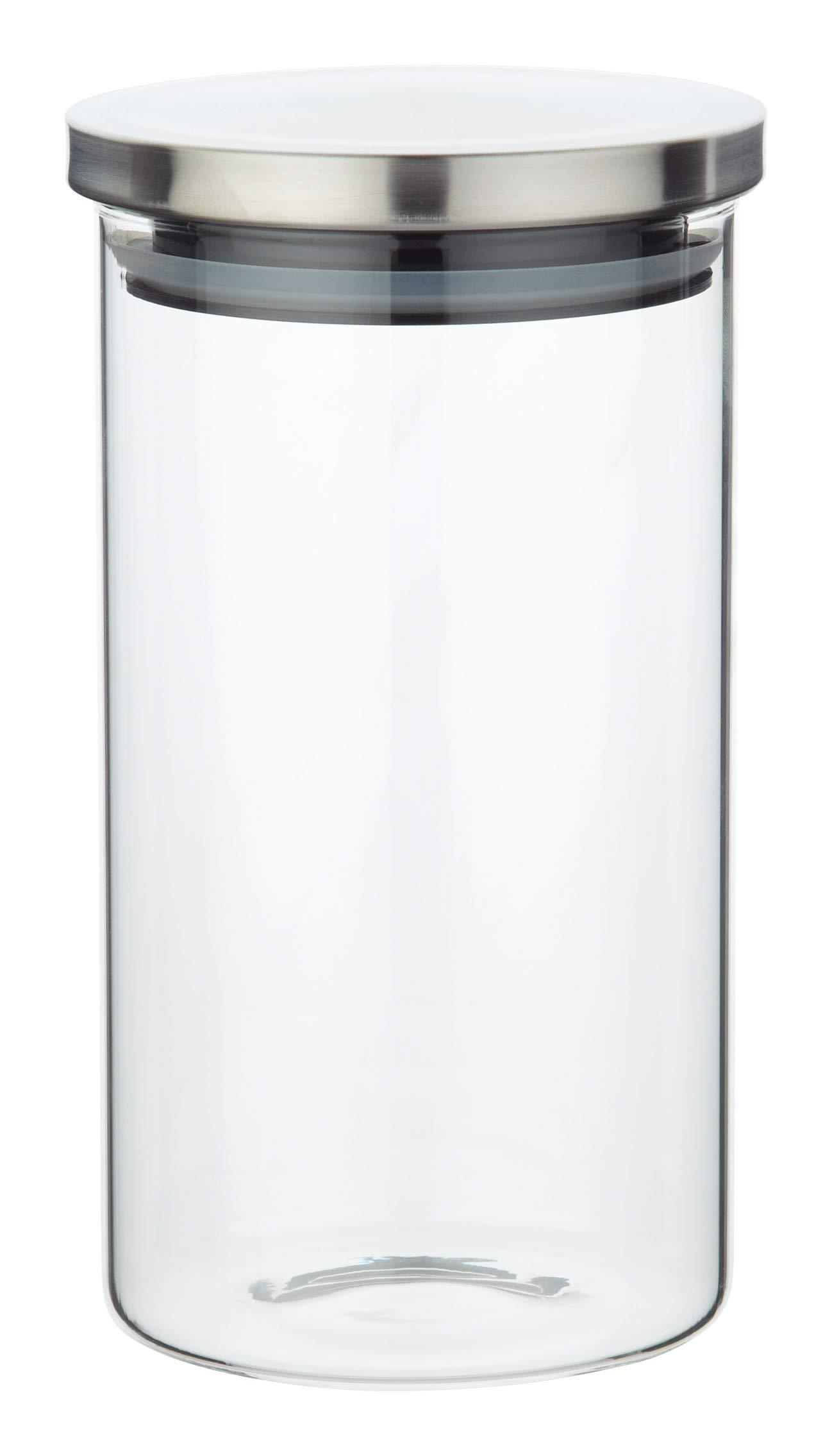 Chiswick Tea Co Glass Storage Jar 1100ml With Stainless Steel Air Tight Lid