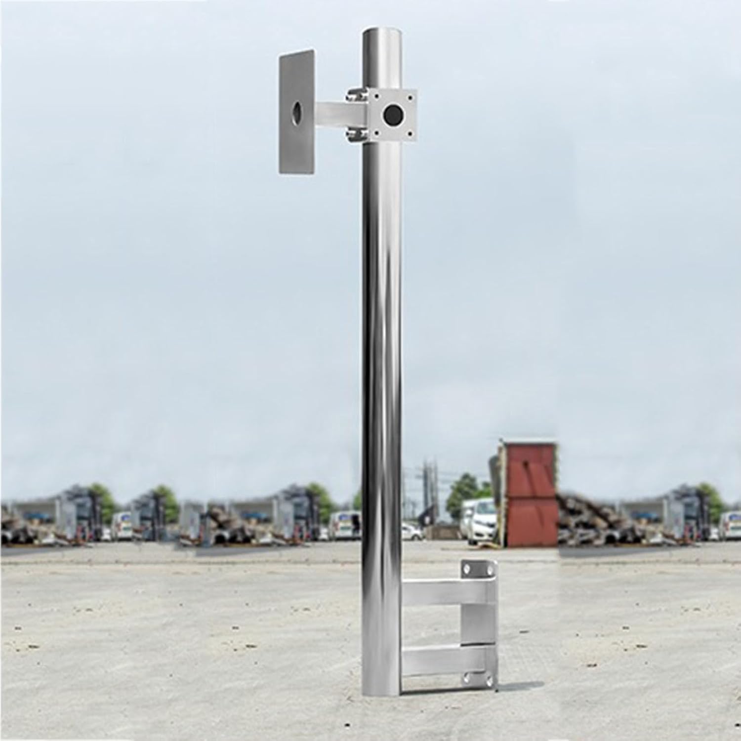 Heavy-Du Stainless Steel Surveillance Camera Mount Bracket for Indoor/Outdoor Use - Wall Mount for Securi Cameras, Adjustable Housing Stand