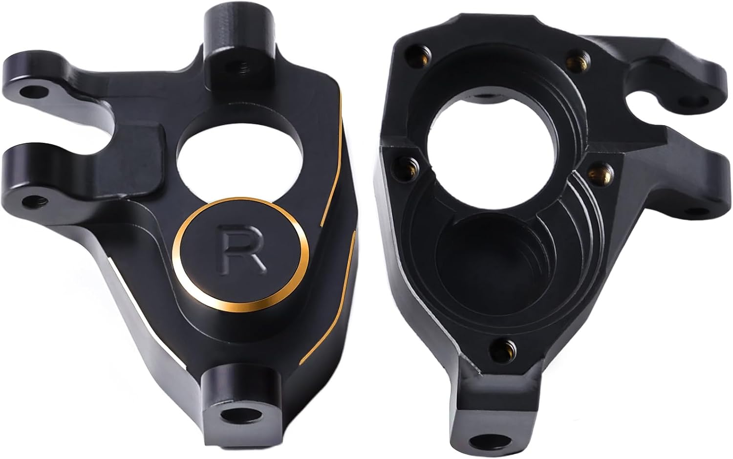 Brass Portal Steering Knuckle Weights for VP F10, CNC Front Knuckles Fits Plastic/Aluminum Portal Axle, Lower COG for Vanquish VRD VS4-10 Phoenix F10 Portal Axle 1/10 RC Crawler Upgrades