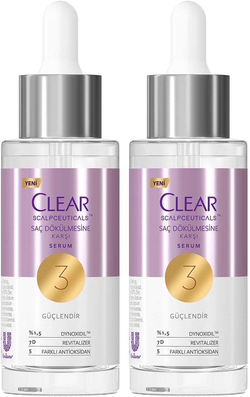 Clear Scalpceuticals Saç Bakım Serumu Saç Dökülmesine Karşı 45 ml (2 paketi)