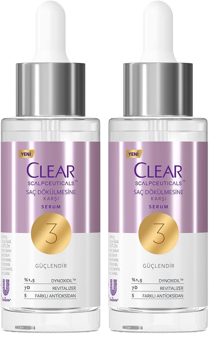 Clear Scalpceuticals Saç Bakım Serumu Saç Dökülmesine Karşı 45 ml (2 paketi)