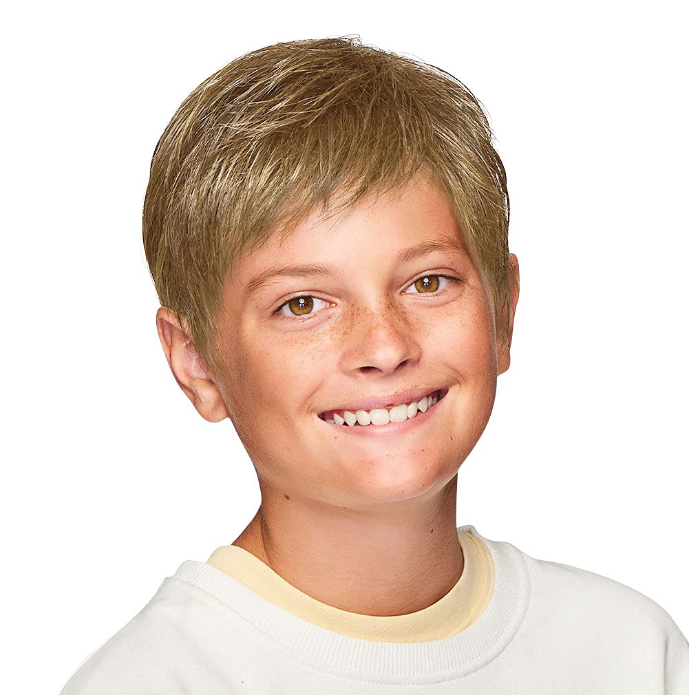 Hairdo Kidz Super Mane Boy's Barbershop Cut Childrens Wig by Hairuwear, Ultra Petite Cap Size, R14 88 Golden Wheat