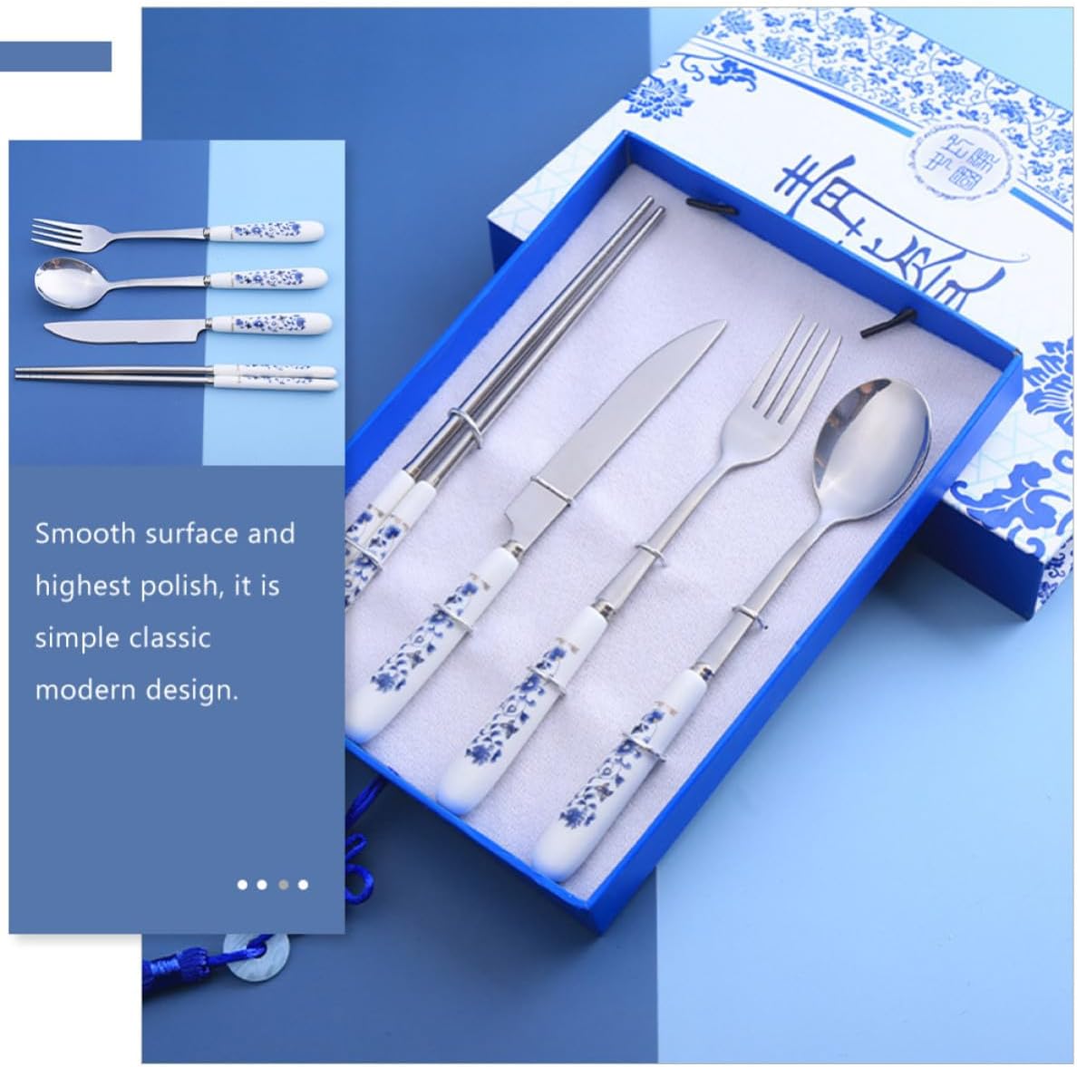 Xmas Tableware Set Stainless Steel Flatware for Home