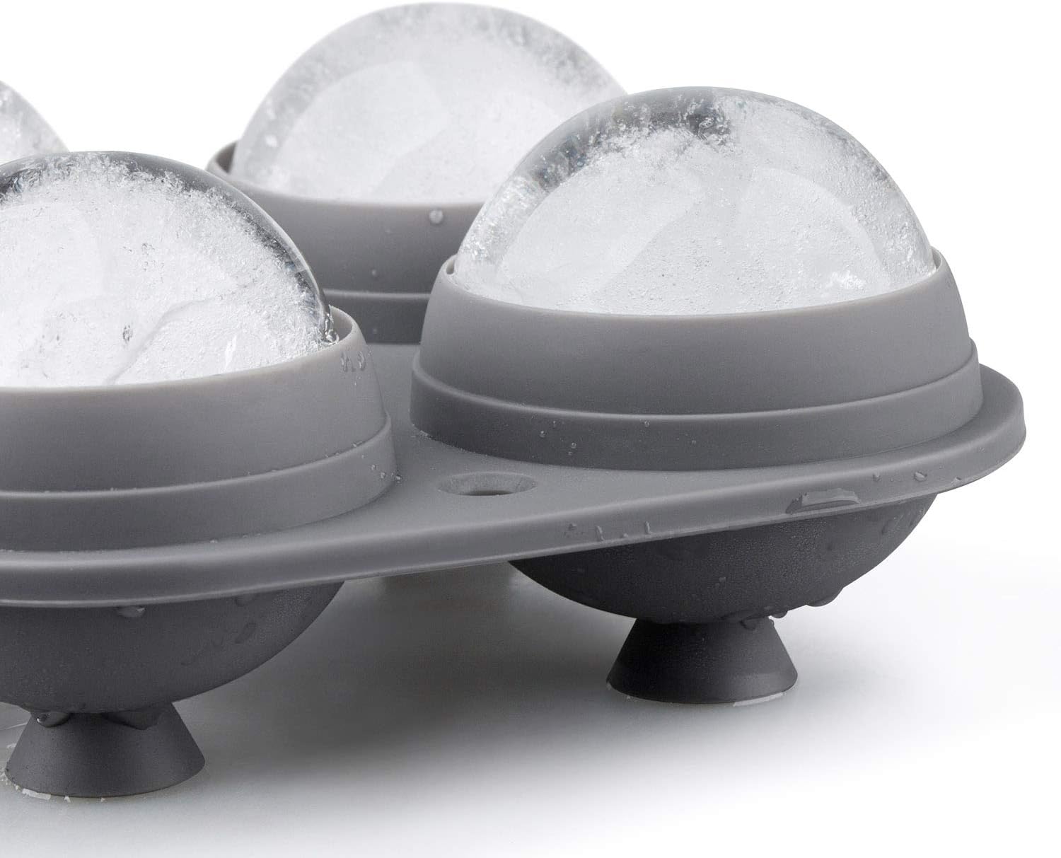 Samuelworld Large Sphere Ice Tray Mold Whiskey Big Ice Maker 2.5 Inch Ice Ball for Cocktail and Scotch: Kitchen & Dining