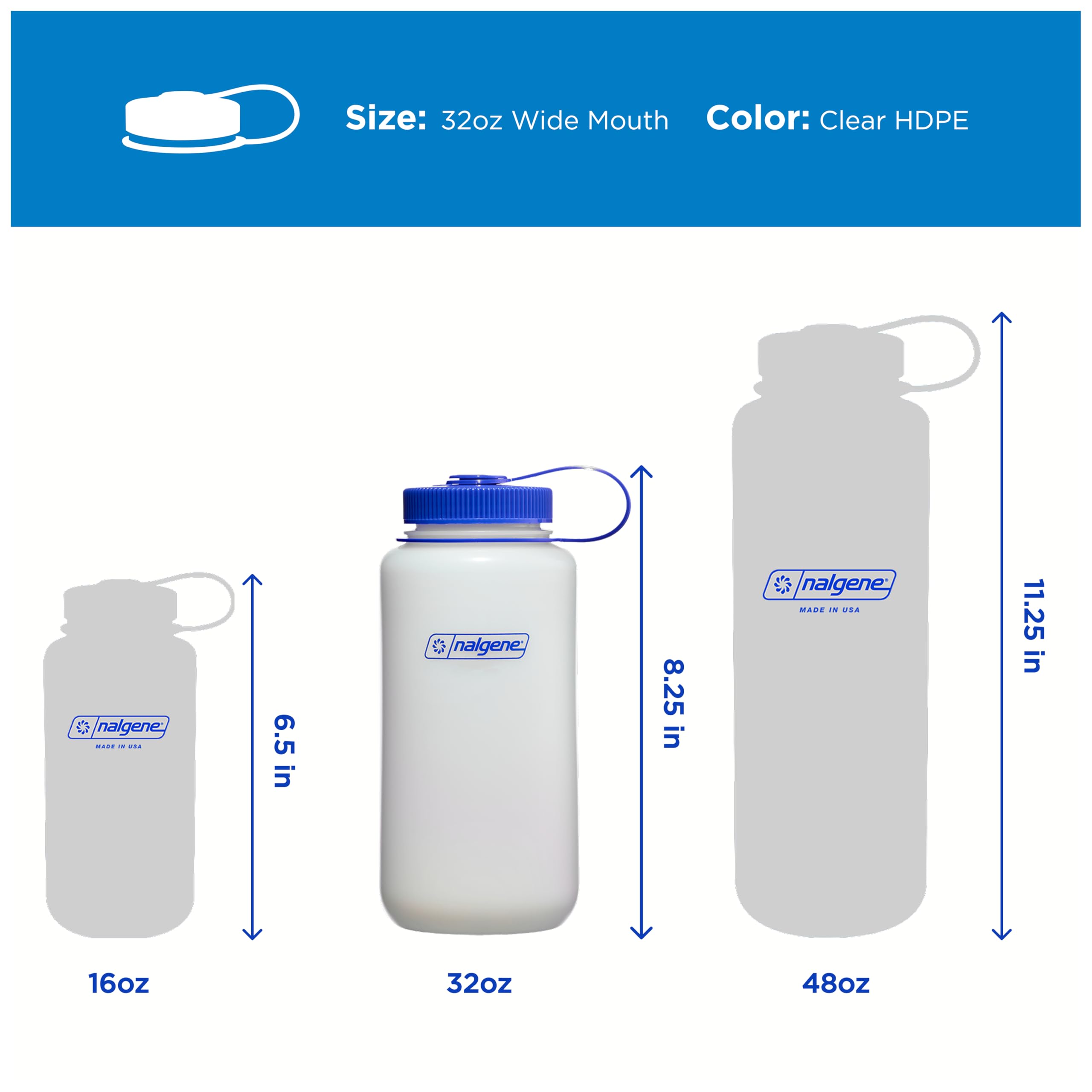 Nalgene pojemniki do przechowywania butelek Hdpe Loop-top