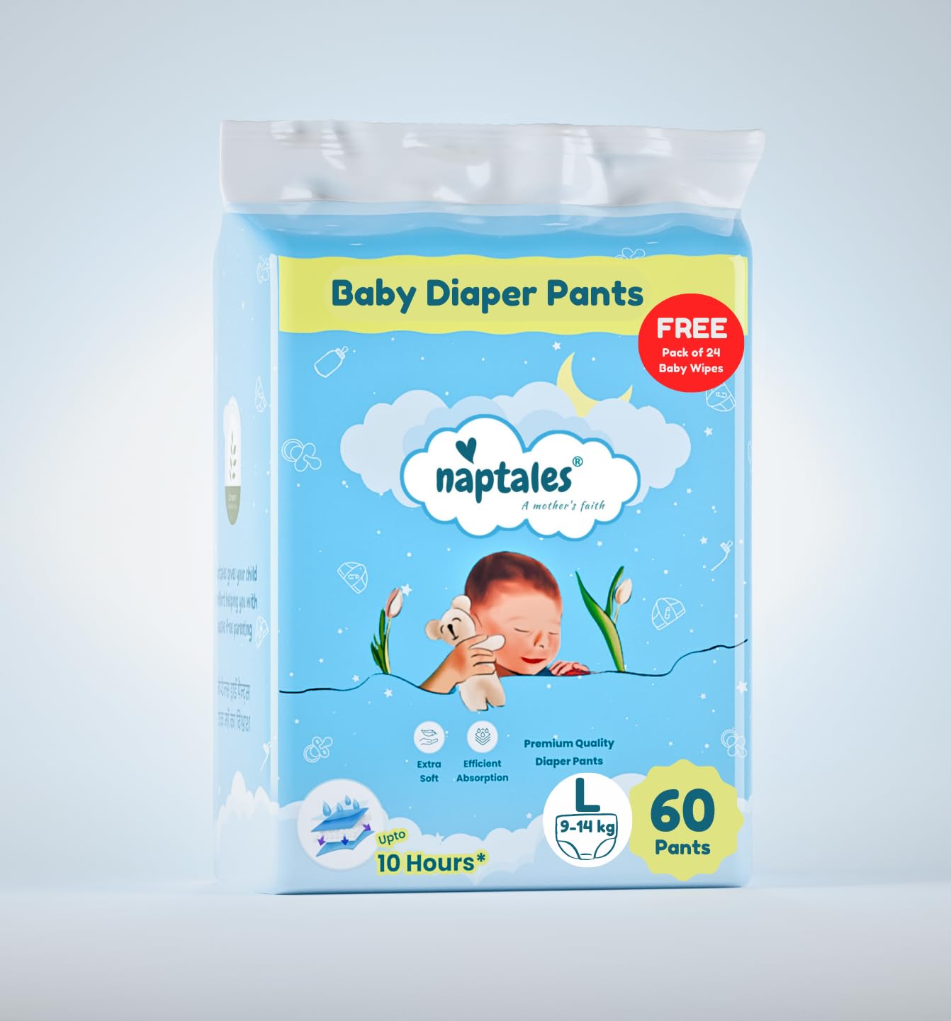 Buy Naptales Baby Diaper Pants, Large Size 9-14 kg (L) Combo Pack