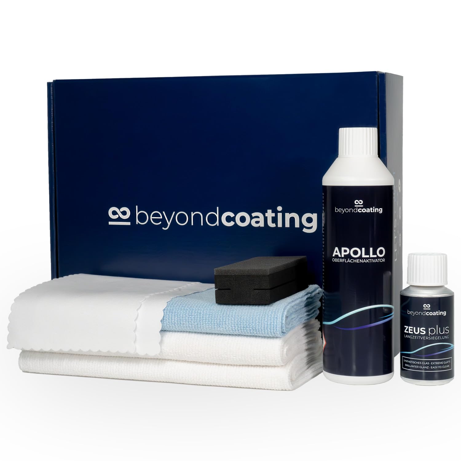 ZEUSplus Keramik-Versiegelung Starter Set 50 ml | Keramikversiegelung Auto für bis zu 3 Jahren Schutz | professioneller Schutz vor Wasser, Schmutz, Kratzern u.v.m. | Langzeitschutz