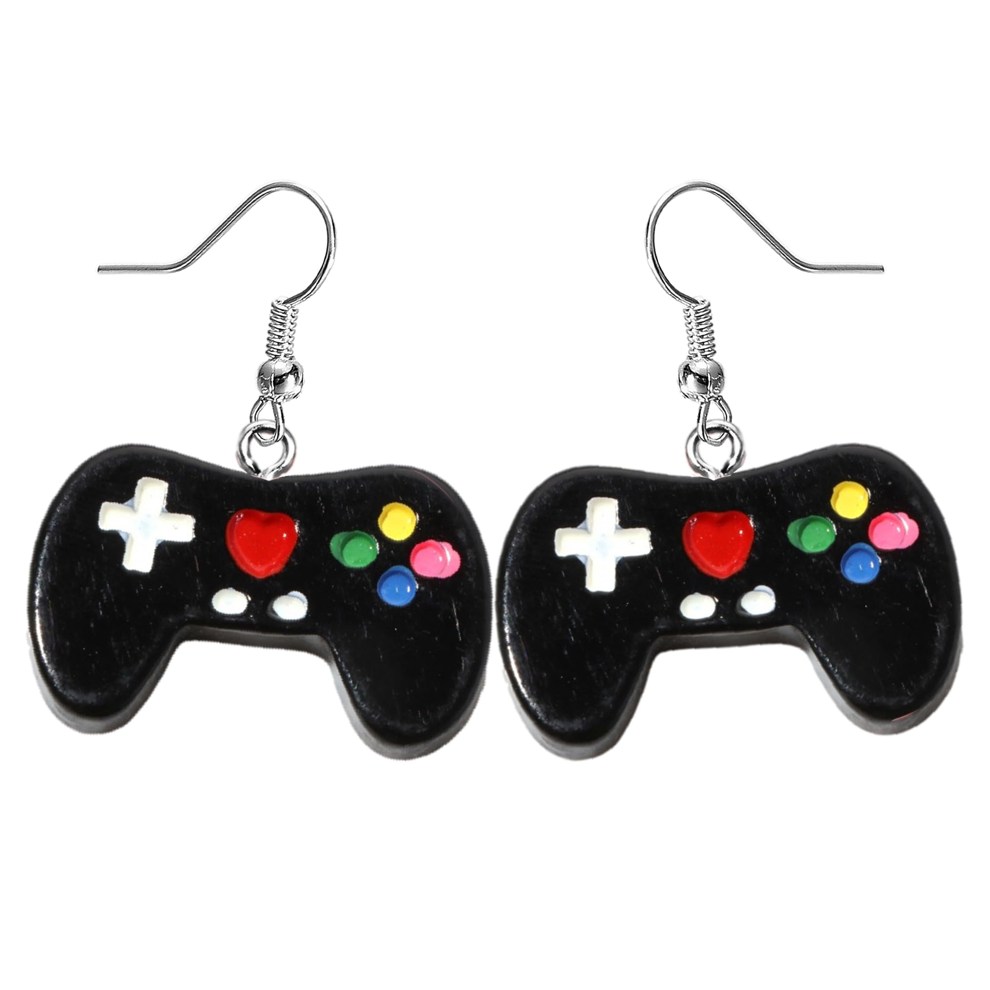 Charm Buddy Game Controller Acrylic Dangle Earrings with Gift Bag Video Game Console PC Gamer Jewellery Jewelry