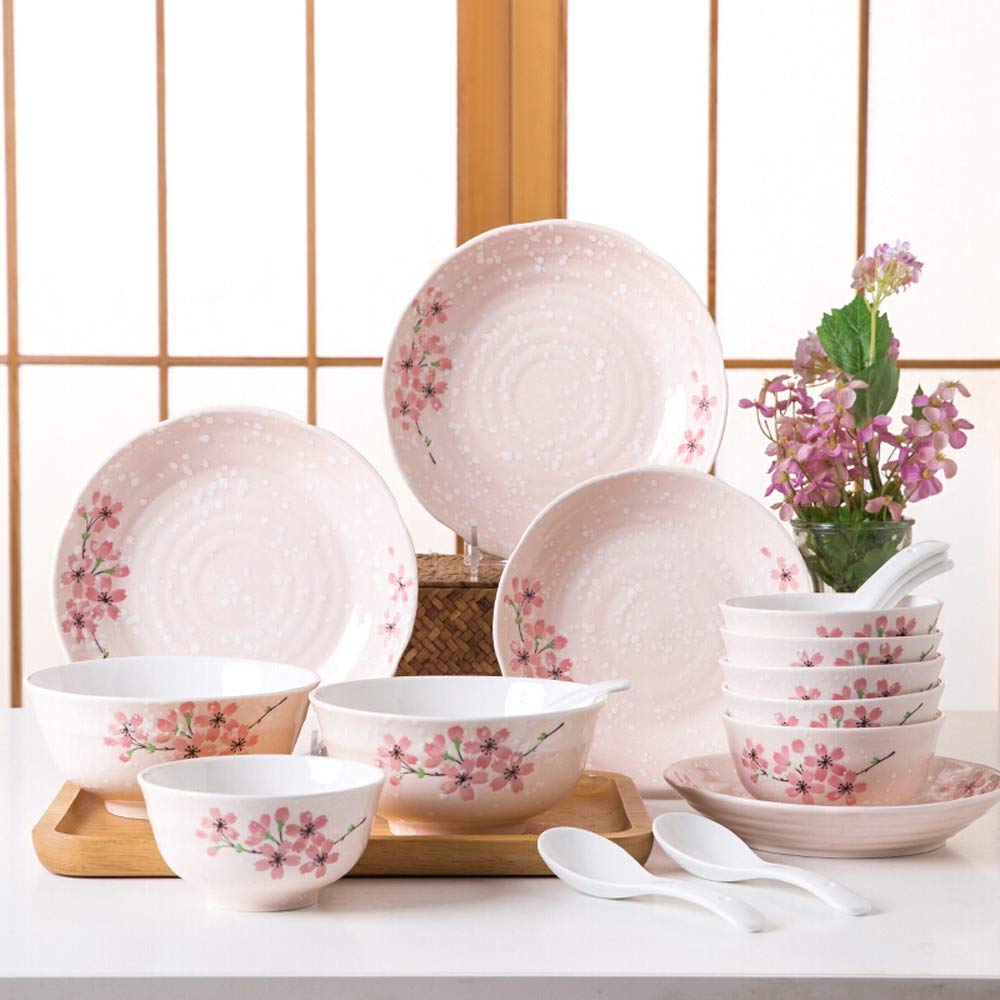 Amazon.co.jp: 食器セット 食器セットセラミック食器セット18手描き