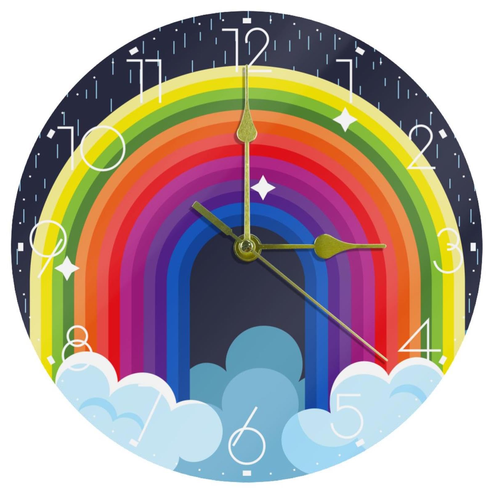 Horloge murale sans tic-tac grand cadran lisible pour bureau et école