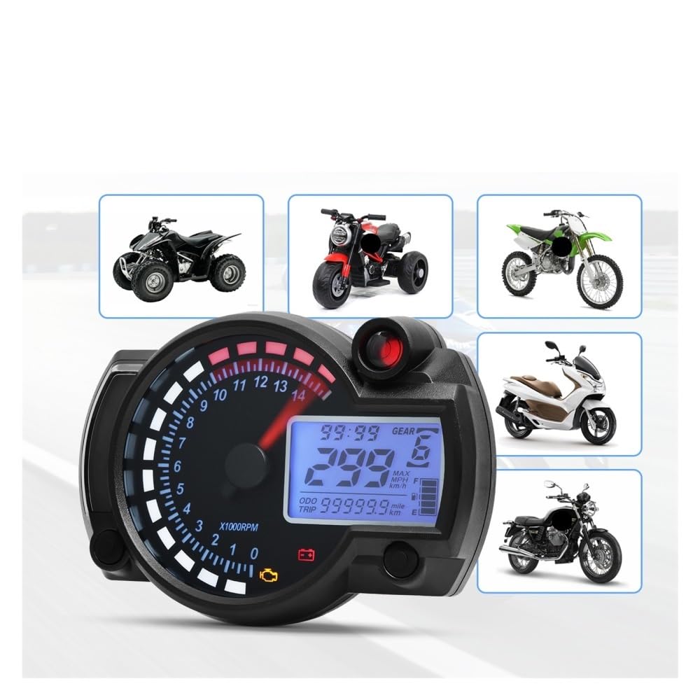 Contagiri moto strumento Pannello contaore digitale universale per moto a LED per moto per per per