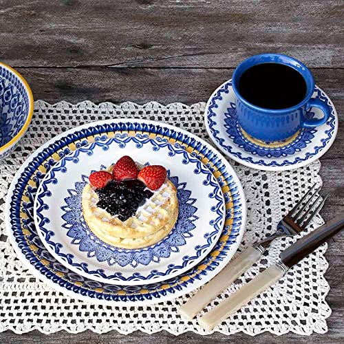 Aparelho de Jantar E Chá 30 Pçs Oxford Floreal La Carreta