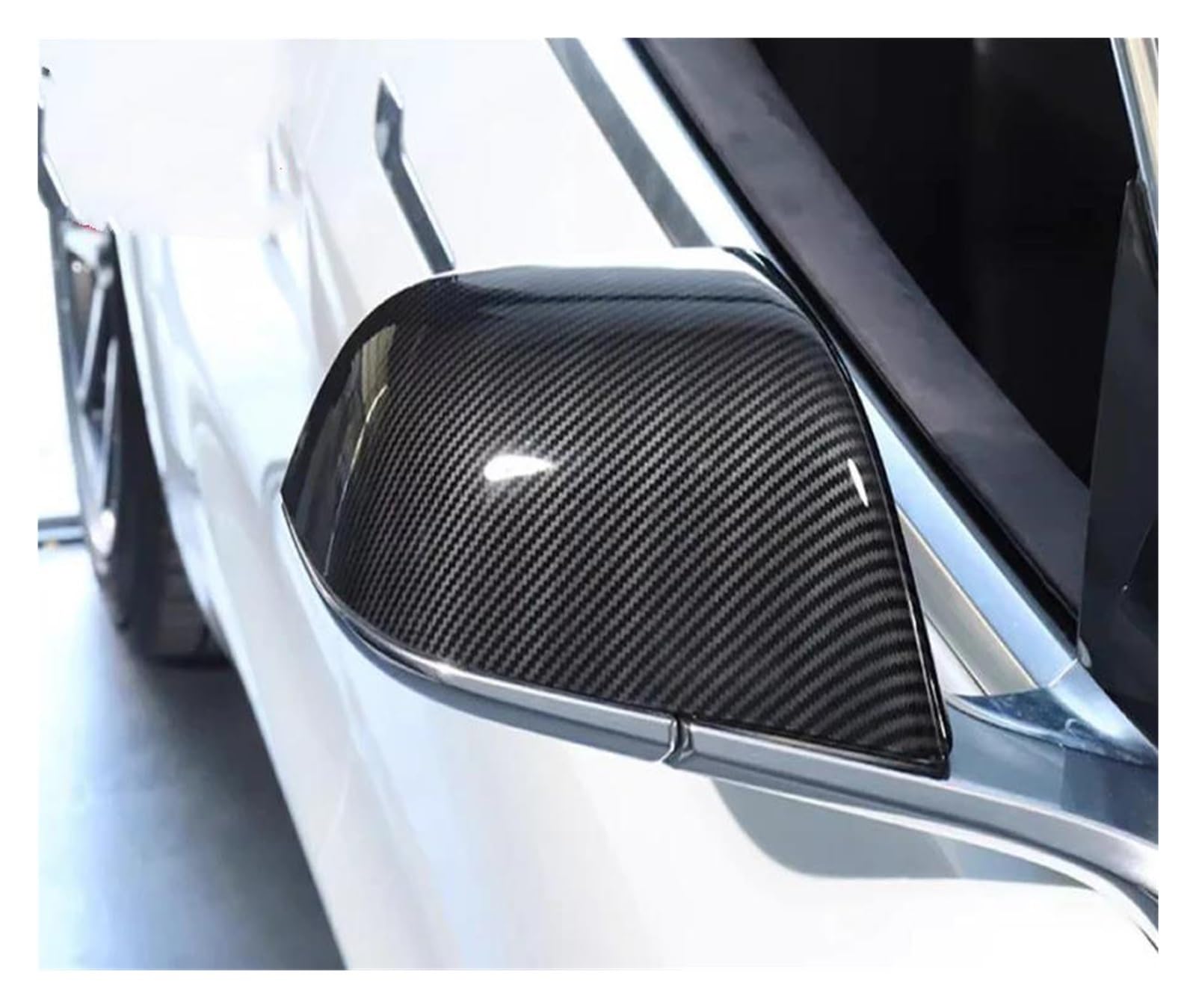 Pokrywa wsteczna pasuje do Tesla dla modelu dla Y dla modelu 3 lusterka wsteczne do samochodu obudowa wymienna akcesoria skrzydło drzwi osłona lusterka bocznego 1 para osłona lusterka drzwi