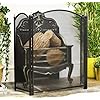 3 Panel Folding Fire Guard Fire Place Guard Fire Screen Spark Flame ...