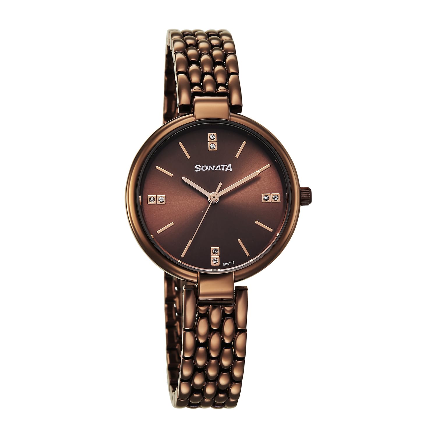 sonata Festive 2.0 Quartz Brown Round Dial Women's Watch | Stainless Steel Strap Material | Watches for Women Analog - 87118QM01-picture-37