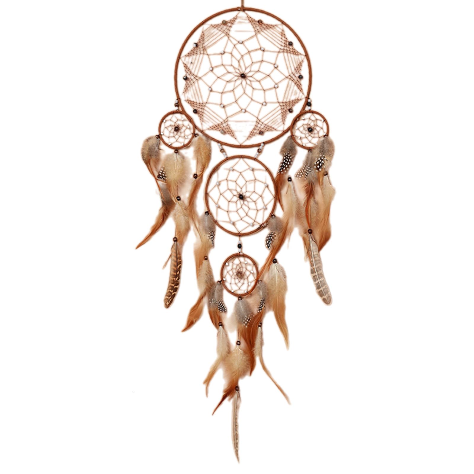 Dream Catcher Creative Wall Decorations Turquoise Indian Retro Feather Ornament Home Room Hanging Natural Feather Dream Catcher