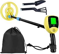 FIVAVA Metal Detector for Kids, High Accuracy and LED Display, Lightweight and Portable with Adjustable Length, Beginner Set for Kids 3-12 Years Old Boys Girls