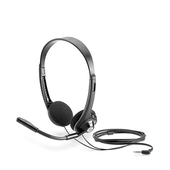 HP 150 Wired Over Ear Headphones with mic, Black Amazon.in Electronics