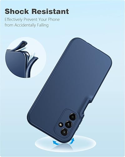 Miniatura 6 de FNTCASE Funda para Samsung Galaxy A14-5G Funda protectora de silicona a prueba de golpes con protector de pantalla integrado - Funda delgada de