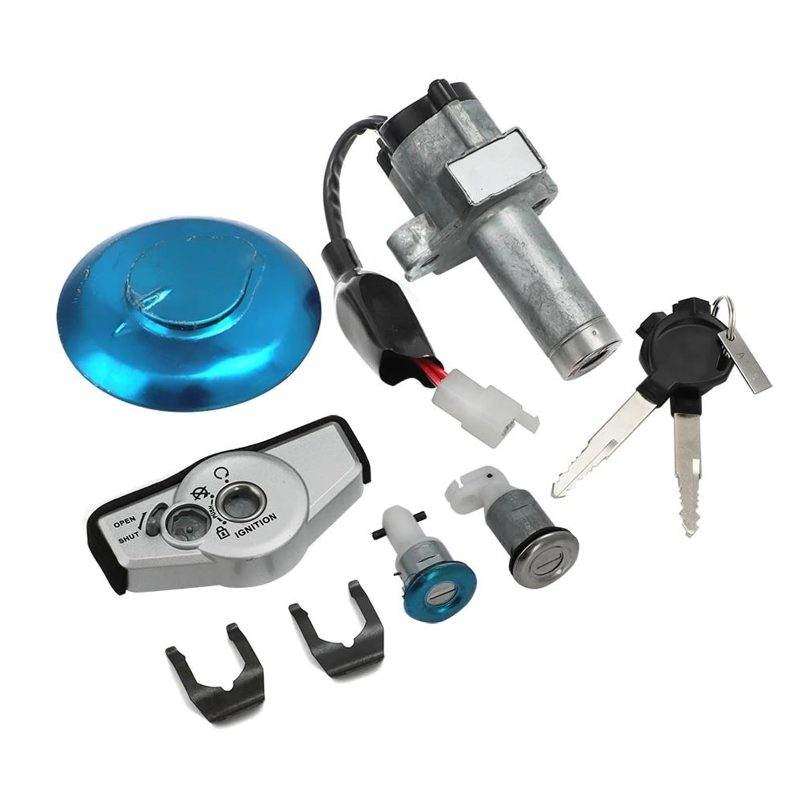 Bouchon de réservoir GLH 125 SH et serrure de casque pour stationnement urbain sécurisé