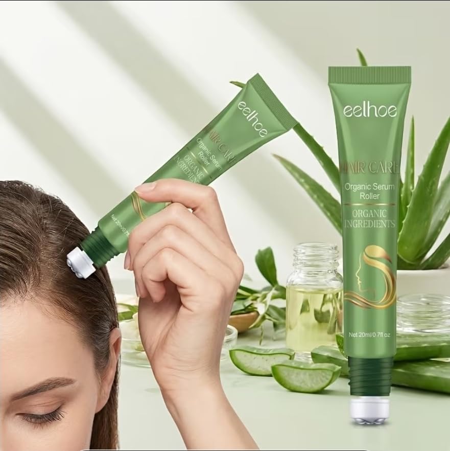 Eelhoe Hair Care Organic Serum Roller with Organic Ingredients, Scalp Treatment, 0.7 fl oz