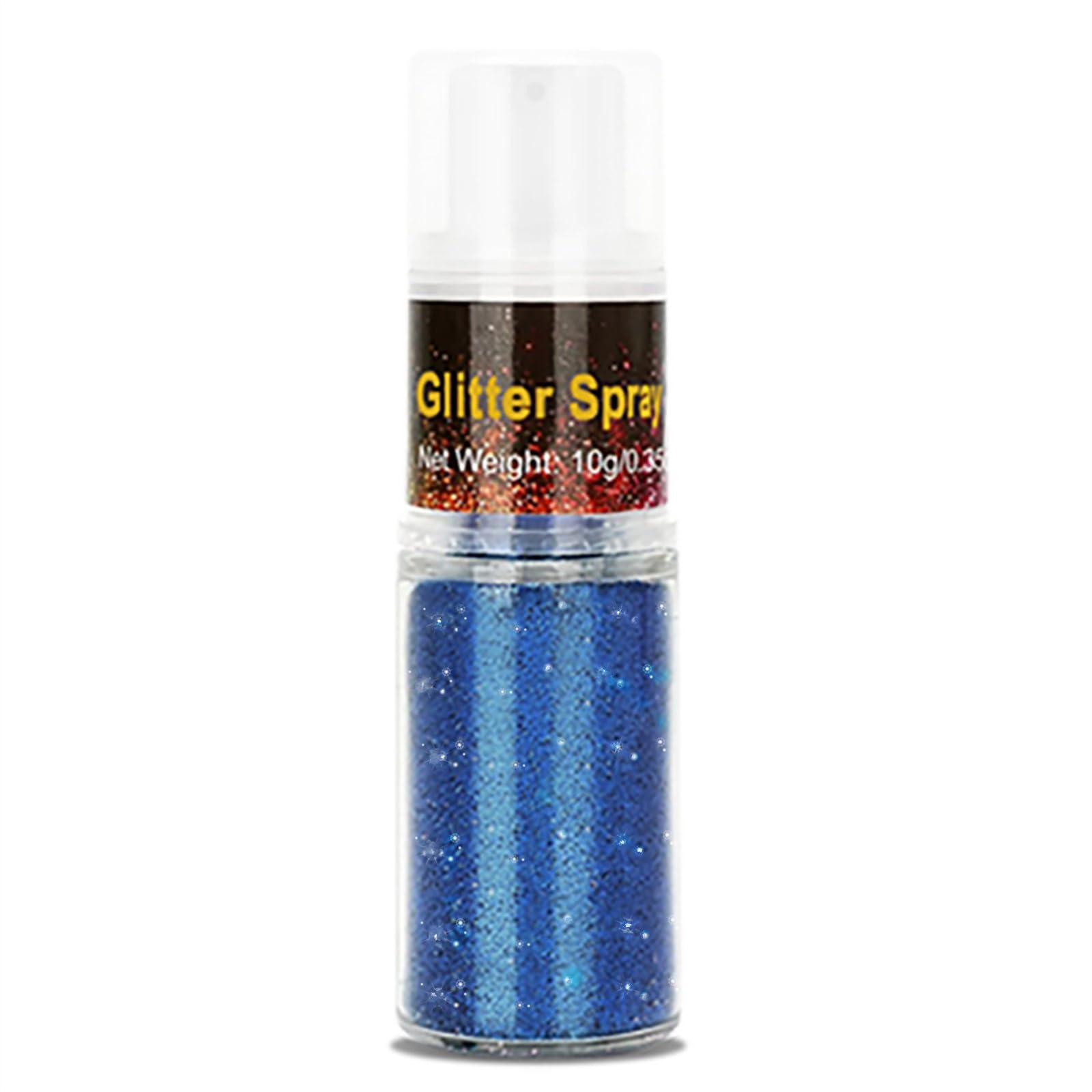 Go Ho Hair and Body Glitter Spray,Blue Glitter Spray Dry Powder Makeup for Clothes,Festival Loose Sparkle Powder,Holographic Ultra Fine Resin Glitters