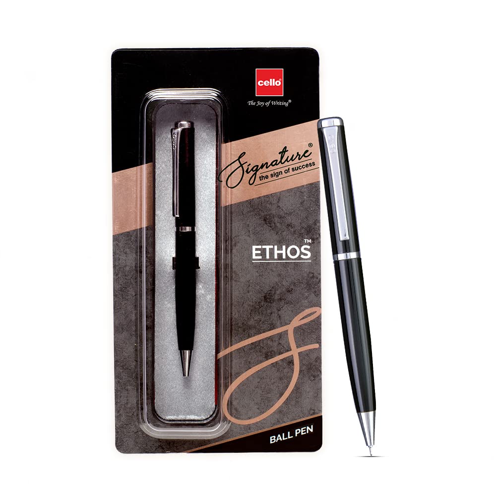 Cello Signature Ethos Ball Pen Blue Ball Pen Pack of 1 Best Ball