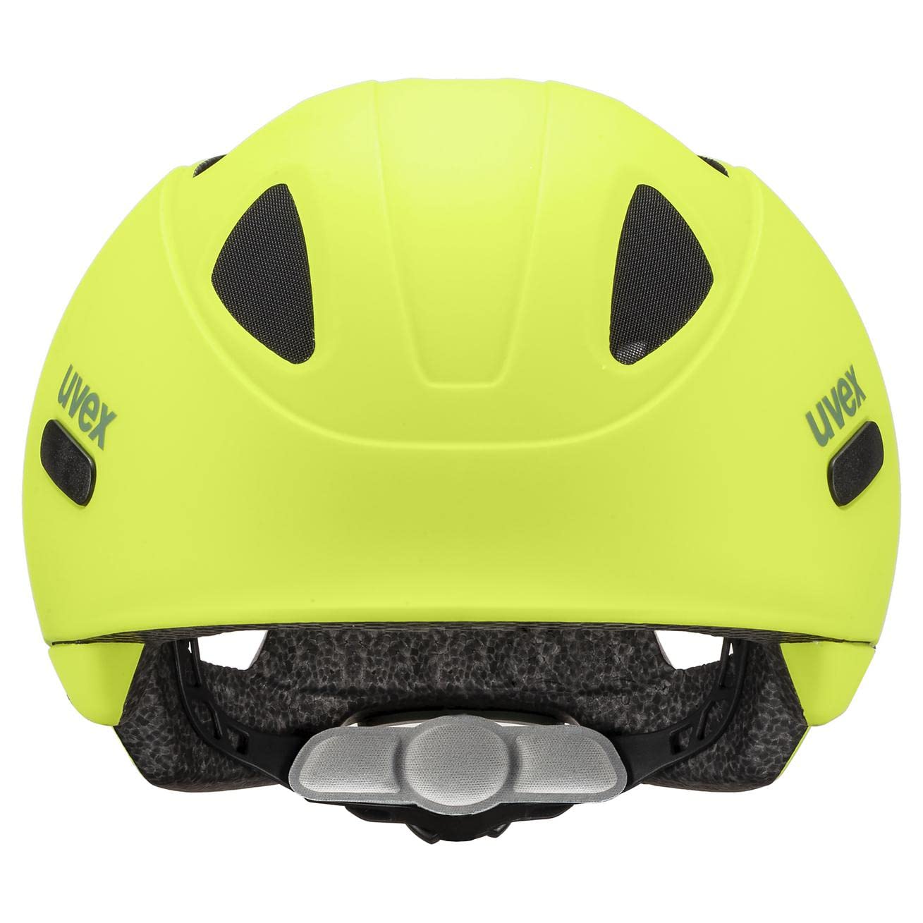 uvex oyo - lekki kask rowerowy dla dzieci - indywidualna regulacja wielkości - możliwość zainstalowania światła LED - neon yellow-moss green matt - 50-54 cm