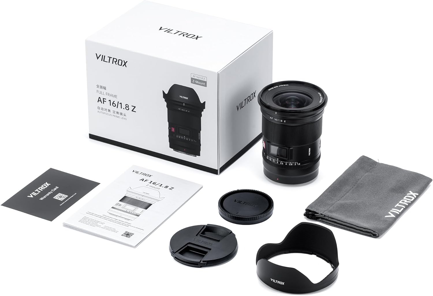 VILTROX AF 16mm F1.8 F/1.8 Full Frame Lens for Nikon Z-Mount