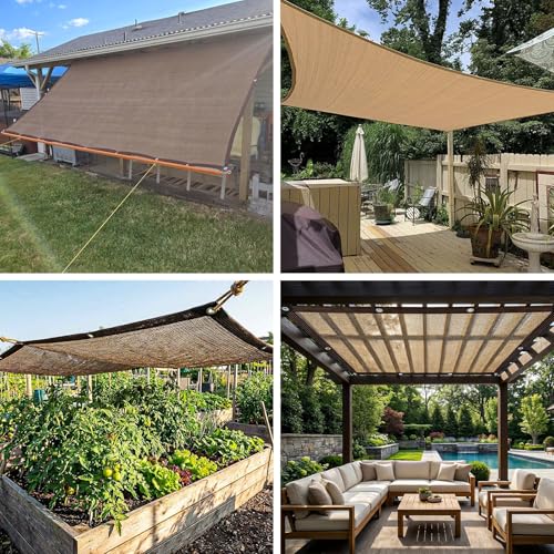 Tissu d'ombrage anti-UV 80% pour serre avec oeillets de fixation