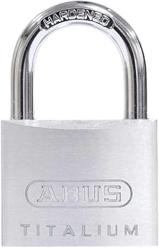 ABUS 64TI/40 TitaliumTM Aluminum Alloy Padlock Keyed Different