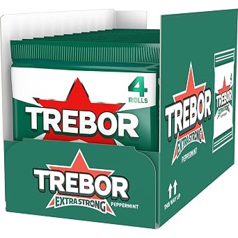 Extra Strong Peppermint 4 Rolls 165 g (Pack of 12)