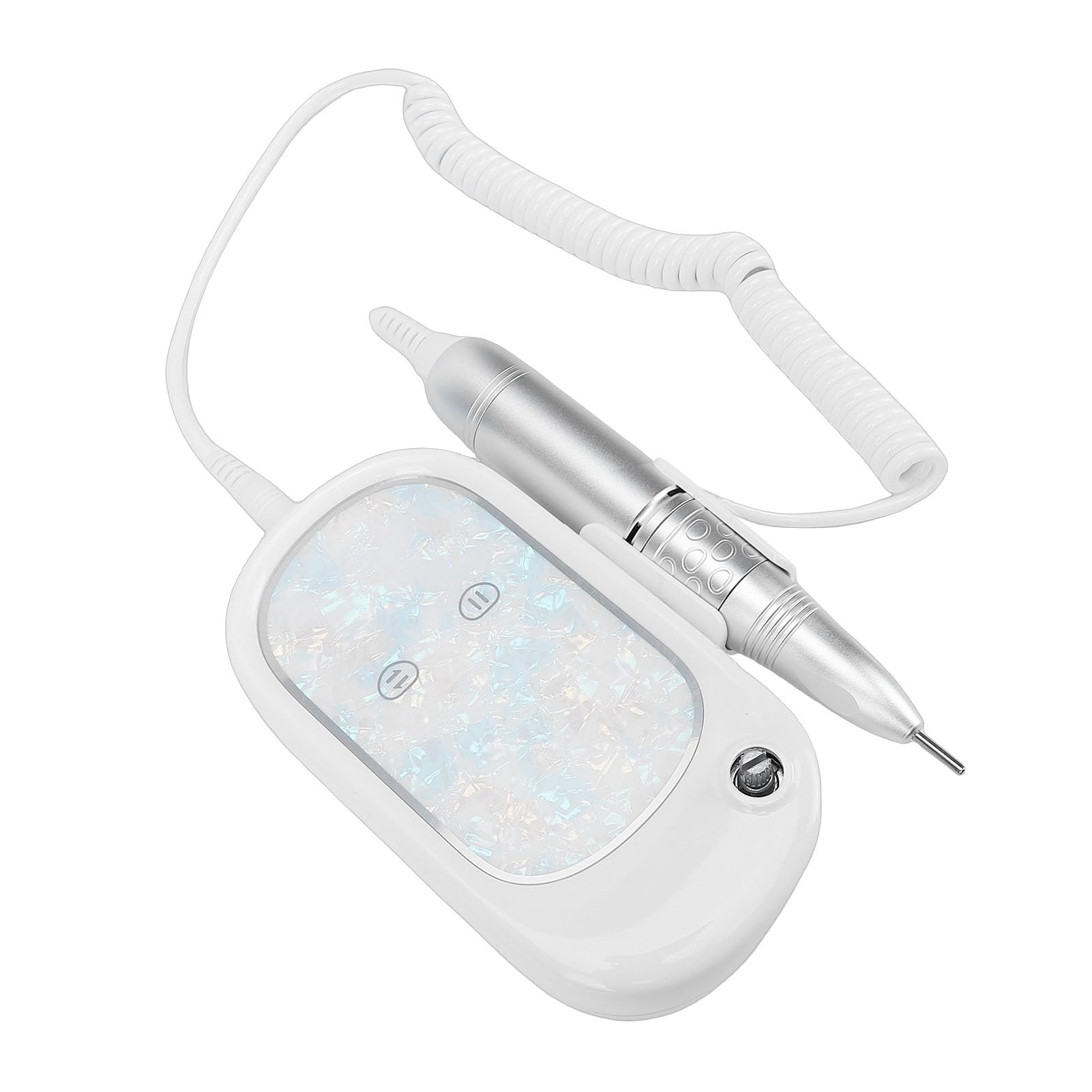 Pongnas Trapano per Unghie, Lucidatore per Unghie Portatile Professionale 35000 Giri/min con Schermo LED e Batteria 2600 MAh, per Salone di Casa, Manicure, Pedicure, Nail Art