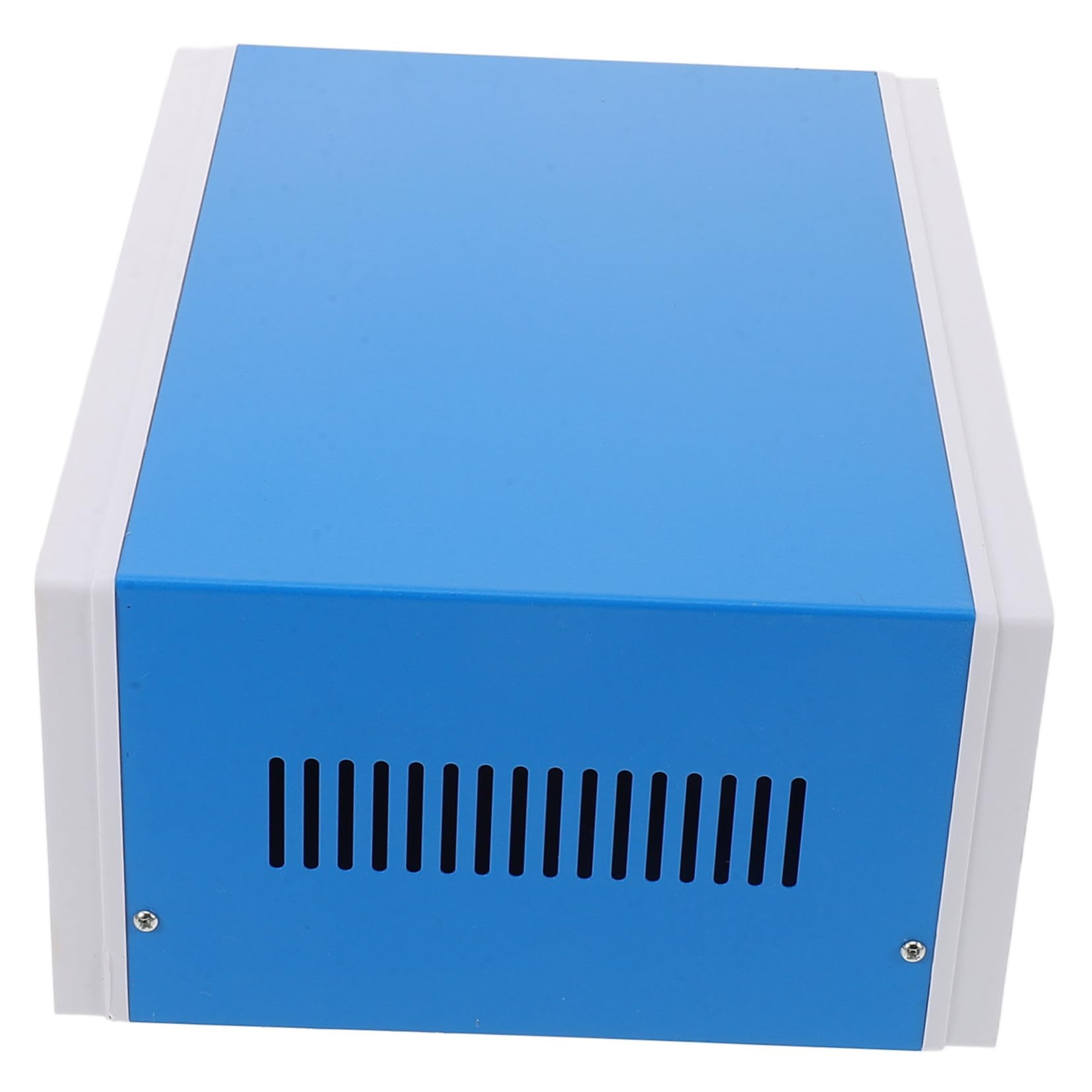Blaues Metall Anschlussgehäuse für Elektronikprojekte 110 * 250 * 190mm | Eisen Ausführung, mit Schrauben Geliefert, für Knopfboxen und Weitere Geräte, Geeignet für U-bahn Stationen und Flughäfen
