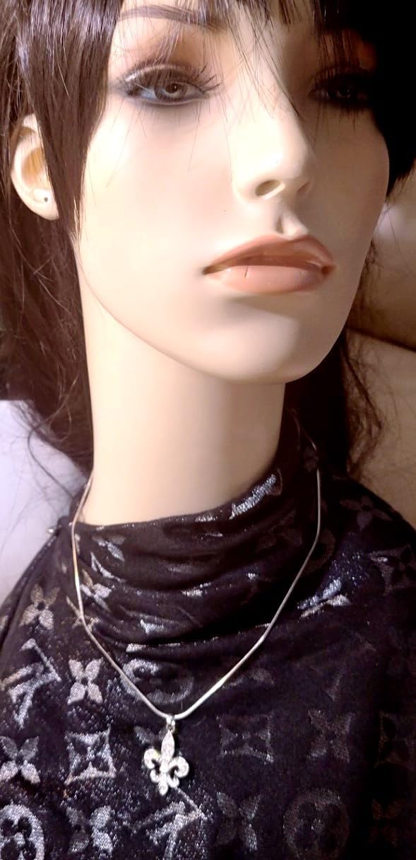 DianaL Boutique Fleur De Lis Austrian Crystal Charm Pendant and Necklace Gift Boxed Fashion Jewelry - Image 8