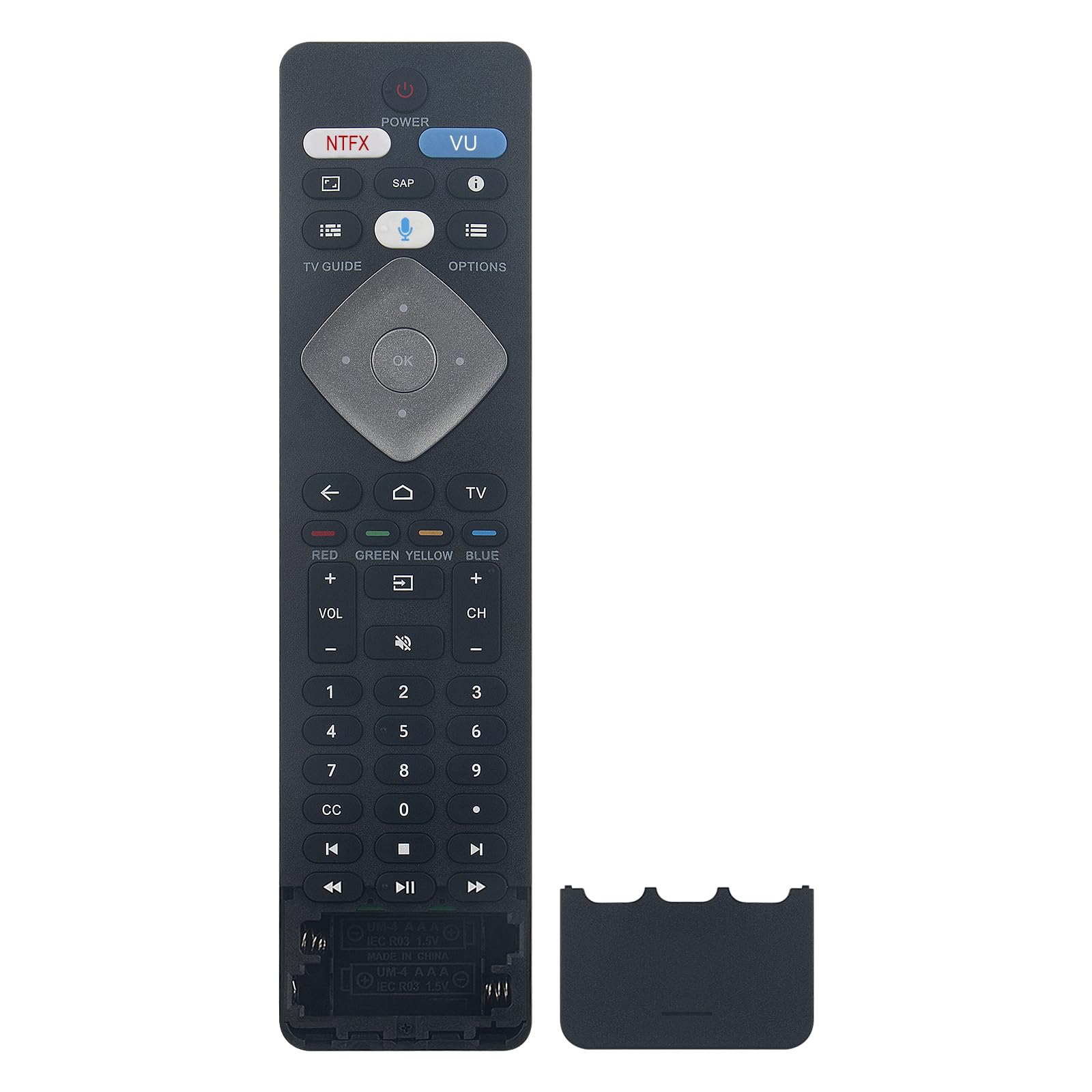 398GM10BEPHN0012PH Télécommande Remplacer pour 4K UHD LED Android TV