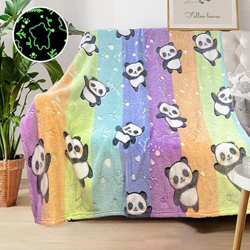 Panda Gifts for Kids: Soft Fleece Blankets & Throws, Personalized, 50"x60", Birthday Gifts for Girls & Boys