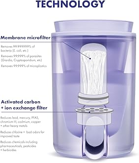 LifeStraw Home Studio Water Filter Dispenser, 10-Cup, Orchid Pink, BPA-Free Designed for Everyday Protects Against Bacteria, parasites, microplastics, PFAS, Lead, and Improves Taste