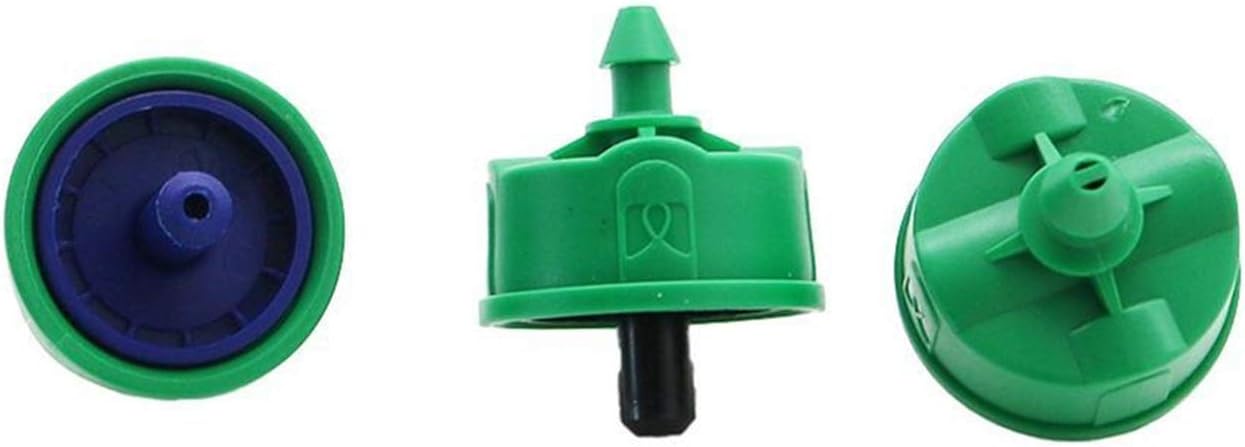 Gardening Irrigation Dripper 8Pcs 2L / 4L / 8L Stable Flow Dripper Pressure Compensation Regulator 4 / 7mm Hose Interface Pressure Control Emitter Pouring Dripper (Color : 2L)