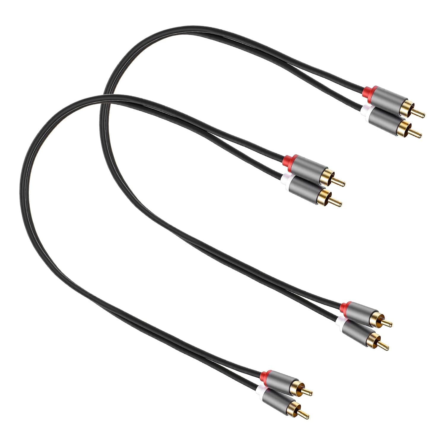 2 Pcs Digital Coaxial Audio Cable- 1.64 Ft Stereo Cable Male to Male