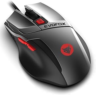 EvoFox Shade Gaming Mouse with 7 Rainbow Color Lighting with Fade Effect | 1200-1800-2400-3600DPI | Ergonomic Design | 10 Price In India
