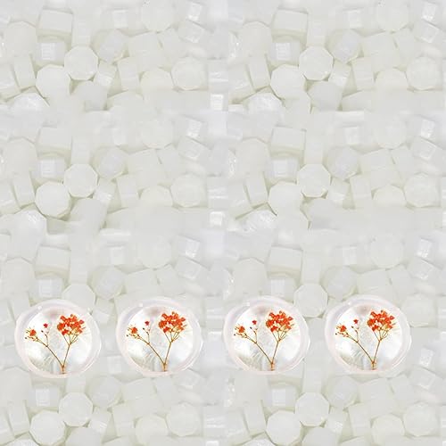 Miniatura 10 de 720 cuentas de sellado de cera, cuentas de cera de sellado de bronce dorado, cuentas de sello de cera octagonal de oro antiguo de 0.55 libras para