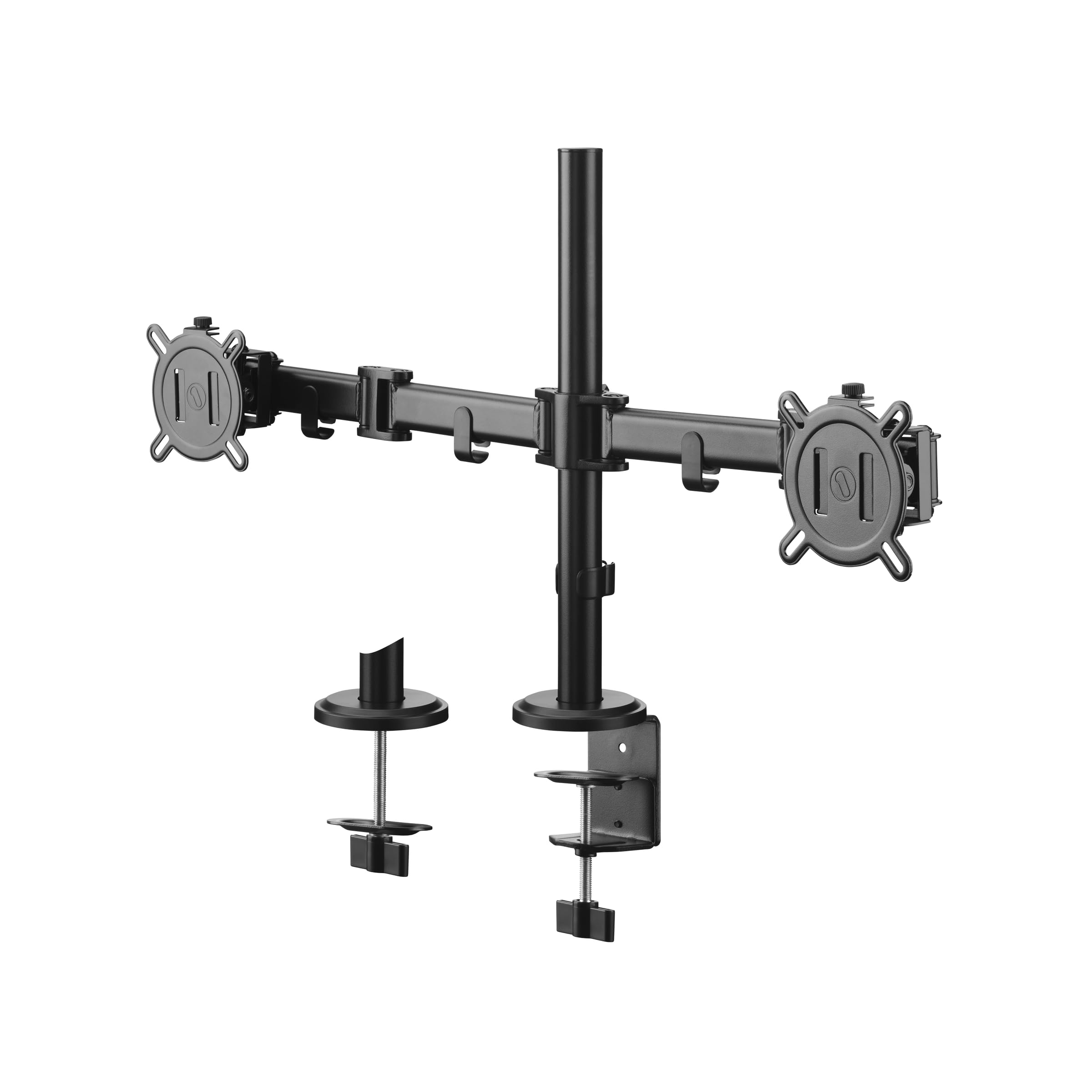 One For All Universal Dual Monitor Arm for 13-32 Inch Screens - VESA 75/100mm - Heigh adjustment -Tilt (90°), Swivel (180°) and Rotate (360°) - Max weight - 8 kg per screen - Black (DM2210)