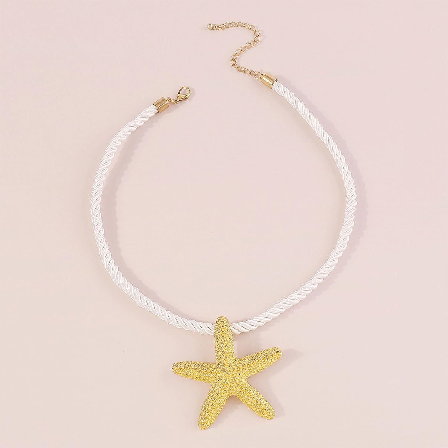 Chunky Star Necklace for Women Gold Star Starfish Pendant Layered Choker Paperclip Chain Statement Trendy Jewelry Gifts - Image 5