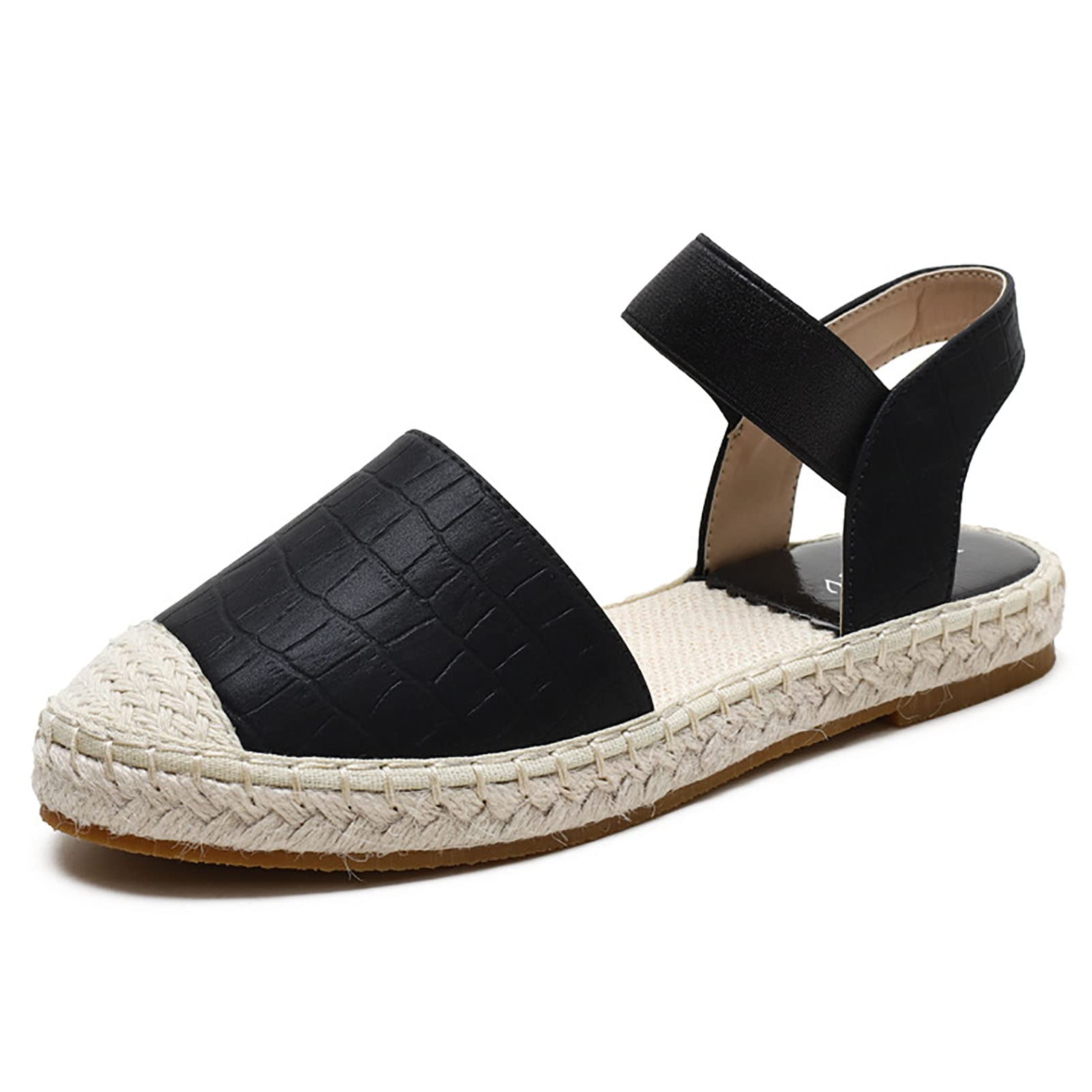 Sandalias con punta cruzada chanclas negras de mujer para playa y verano calzado cómodo
