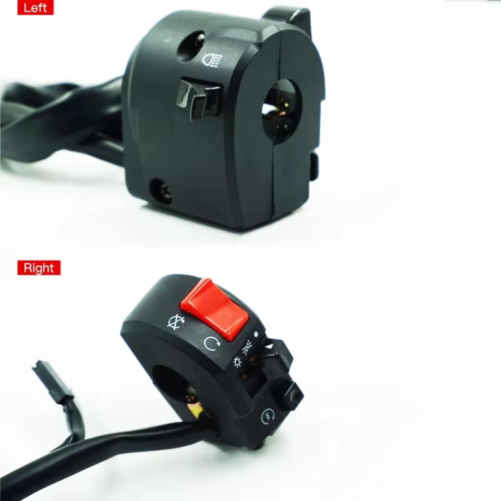 Interruttore Manubrio Moto Da 22mm Indicatore Di Direzione Clacson Universale Fendinebbia Avviamento Elettrico Parti Di Modifica Della Moto Manubrio Kill Interruttore
