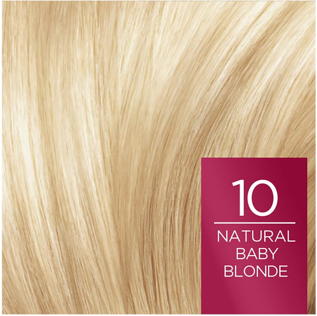 L'Oréal Paris Excellence Crème Permanent Hair Dye, Radiant At-Home Hair Colour with up to 100% Grey Coverage, Pro-Keratin, Up to 8 Weeks of Colour, Pack of 3, Colour: 10 Natural Baby Blonde - Image 5