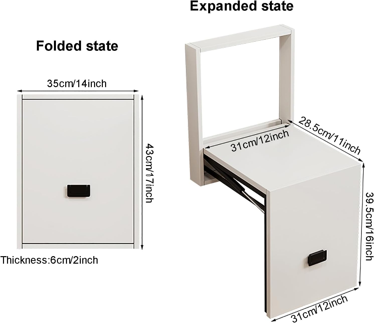 Silla de Ducha, Taburete de baño, banqueta para la Ducha, Asiento De Ducha Montado En La Pared, Adulto Asiento de Ducha Abatible Plegable, Taburete de Ducha para Mayores, Capacidad 150 kg (3)
